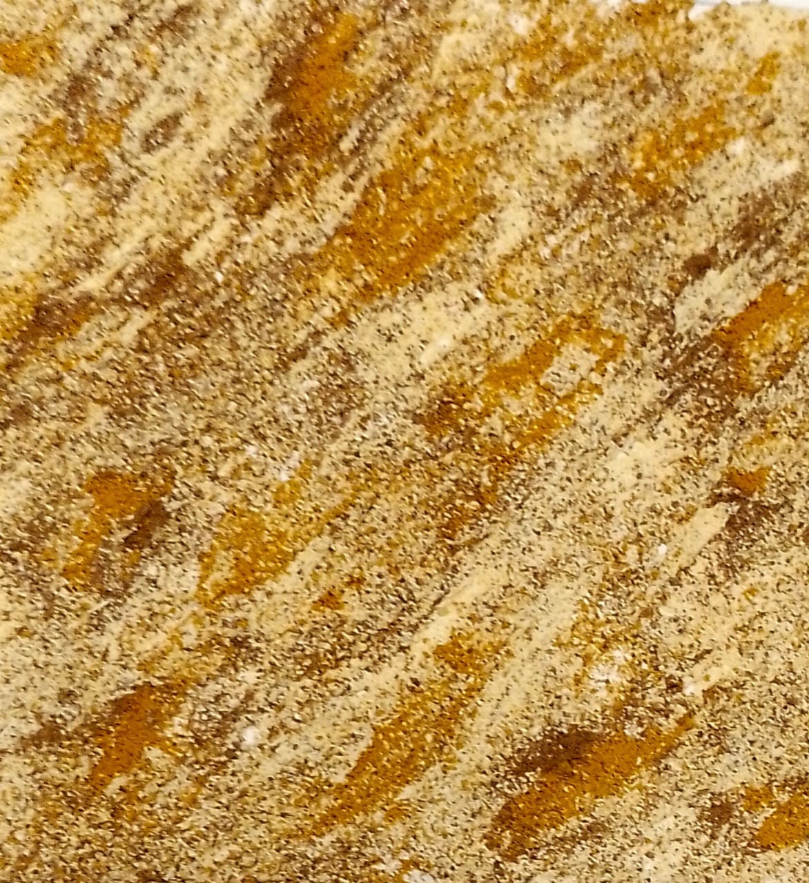 Imitación felino · Granoulage blanco, ocre y marrón